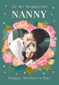 Wonderful Nanny Photo Mother's Day Card