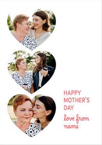 Tap to view Simple Hearts Mother's Day Photo Card