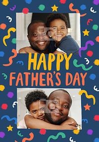 Father's Day Confetti Photo Card