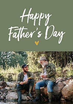 Pure and Simple Photo Father's Day Card