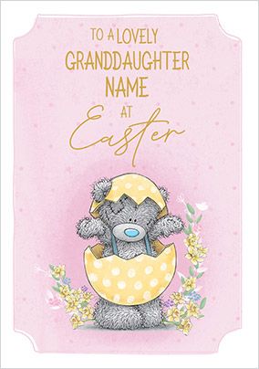 Me To You - Granddaughter Easter Personalised Card