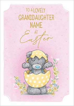 Me To You - Granddaughter Easter Personalised Card