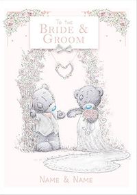 Tap to view Me To You - Bride and Groom Personalised Wedding Card