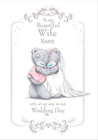 Me To You - Beautiful Wife Personalised Wedding Card