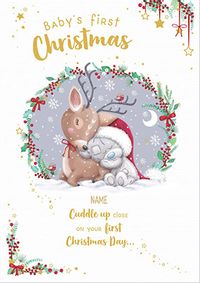 Me To You - Baby's 1st Christmas Personalised Card