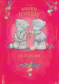 Me To You - Boyfriend Christmas Personalised Card