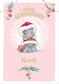 Me To You - Granddaughter Christmas Personalised Card