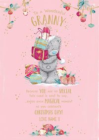 Me To You - Granny Christmas Personalised Card