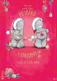 Tap to view Me To You - Husband Christmas Personalised Card