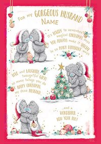 Me To You - Husband Verse Christmas Personalised Card