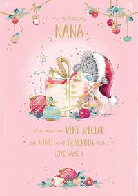 Me To You - Nana Christmas Personalised Card