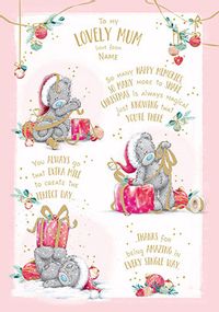 Me To You - Mum Verse Christmas Personalised Card