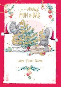 Tap to view Me To You - Mum & Dad Christmas Personalised Card