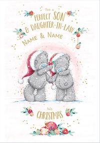 Son & Daughter in Law Cute Christmas Personalised Card