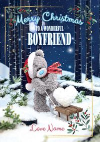 Me To You - Christmas Boyfriend Personalised Card