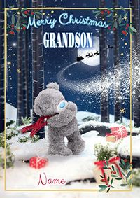 Tap to view Me To You - Christmas Grandson Personalised Card