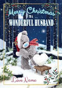 Me To You - Christmas Husband Personalised Card