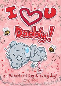 Me To You - Daddy Valentine's Day Personalised Card