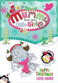 My Dinky Bear - Mummy Christmas Personalised Card