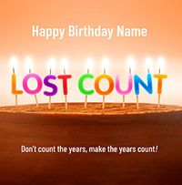 Tap to view Lost Count Birthday Card