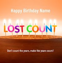 Tap to view Lost Count Birthday Card