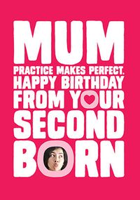 Tap to view Practice Makes Perfect Mum Birthday Card