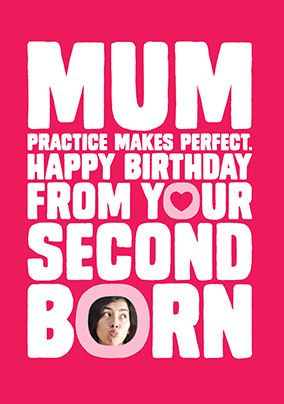 Practice Makes Perfect Mum Birthday Card