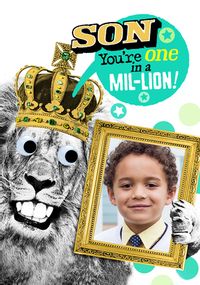 Tap to view Son in a Mil-lion Photo Birthday Card