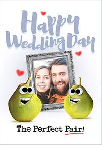The Perfect Pair Photo Wedding Card