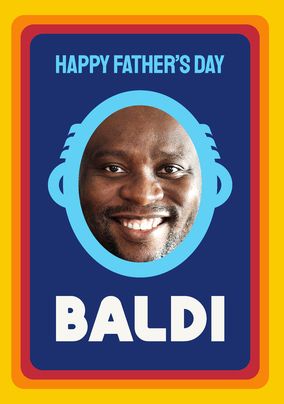 Father's Day Baldi Photo Card
