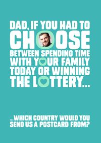 Tap to view Dad Choose Photo Father's Day Card