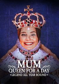 Mum Queen for a Day Mother's Day Photo Card