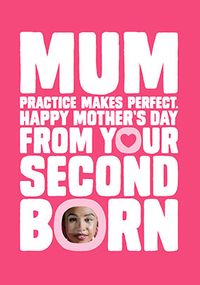 From Your Second Born Photo Mother's Day Card