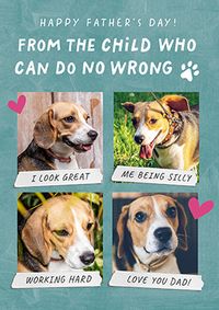 Tap to view Do no Wrong Father's Day Card