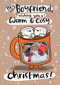 Boyfriend Cocoa Photo Christmas Card
