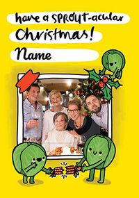 Sprout-tacular Photo Christmas Card