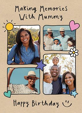 Memories with Mummy Birthday Photo Card