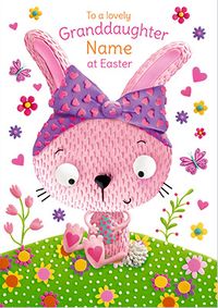 Tap to view Granddaughter Pink Easter Bunny Card