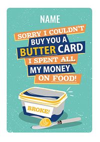 Tap to view Butter Birthday Card