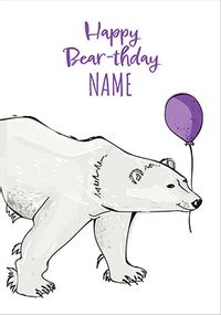 Happy Bear-thday Birthday Card