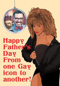 Iconic Singer Fathers Day Card