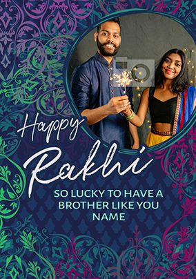 So Lucky Rakhi Card