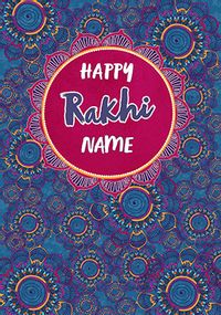 Personalised Rakhi  Card