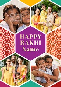 Send this bright photo Rakhi Card