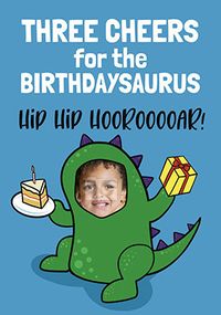 Birthdaysaurus Photo Birthday Card