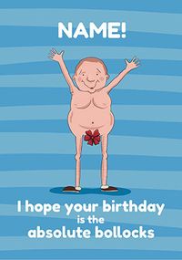 Personalised Cheeky Happy Birthday Card