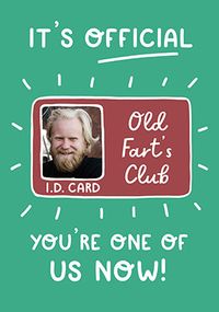 Tap to view Old Farts Club Photo Birthday Card