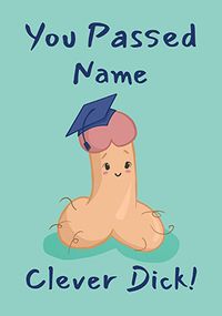 Tap to view You Passed Personalised Clever Dick Exam Card