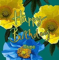 Tap to view 3 Flower Birthday Card