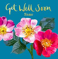 Tap to view Three Flower Get Well Soon Personalised Card